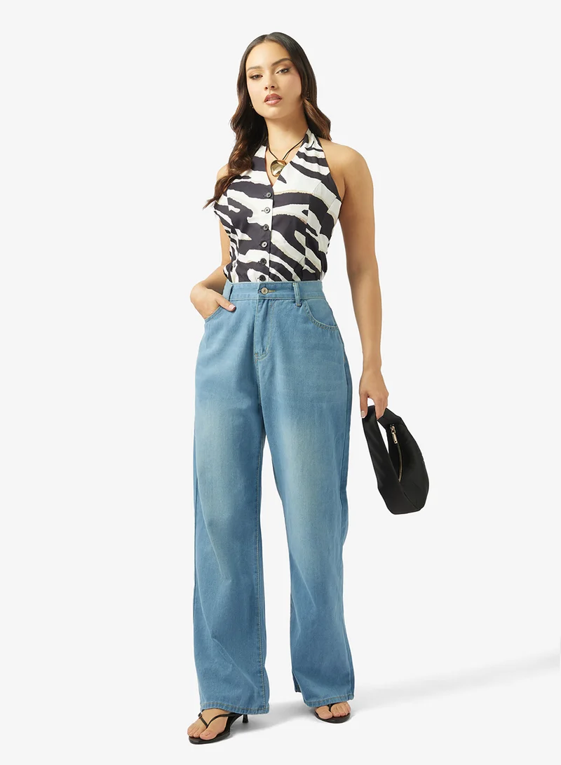 Ginger High Waist Straight Fit Jeans